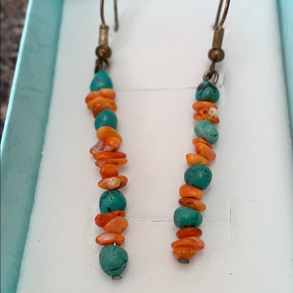 Handmade Multicolor earrings - Picture 2 of 2